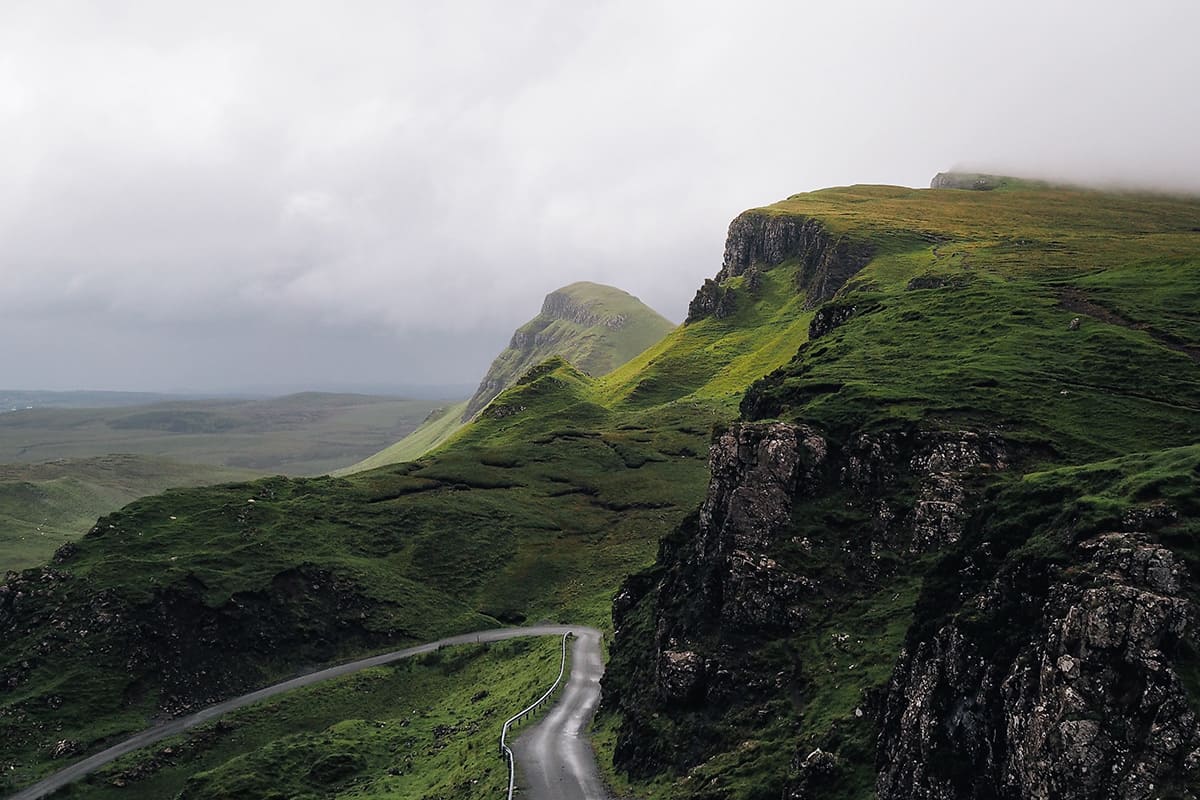 Imagem das montanhas de Dublin